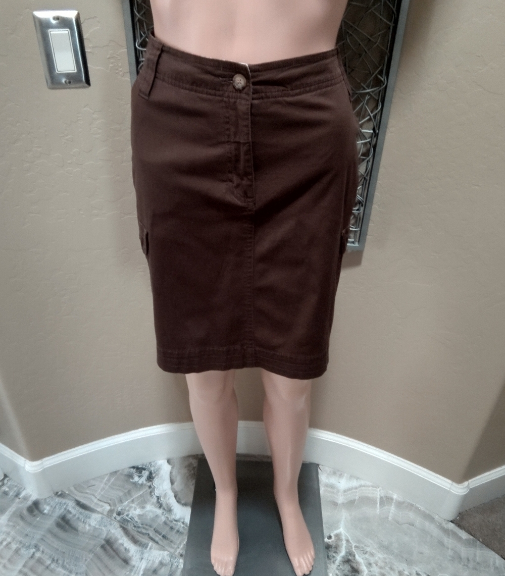 French Laundry Utility Cargo Dark Brown Skort